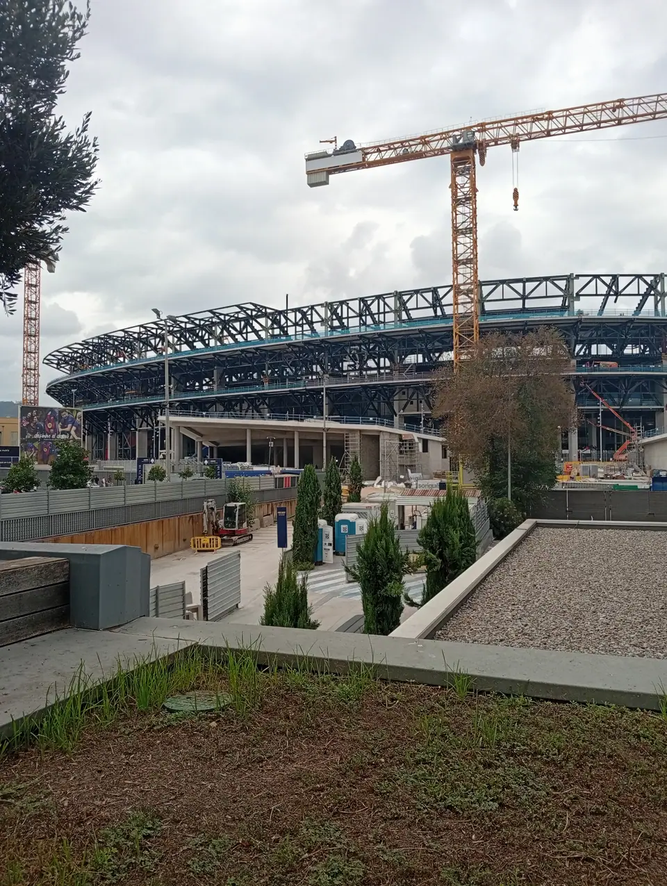 Camp Nou tijdens de verbouwing, 21 september 2025.