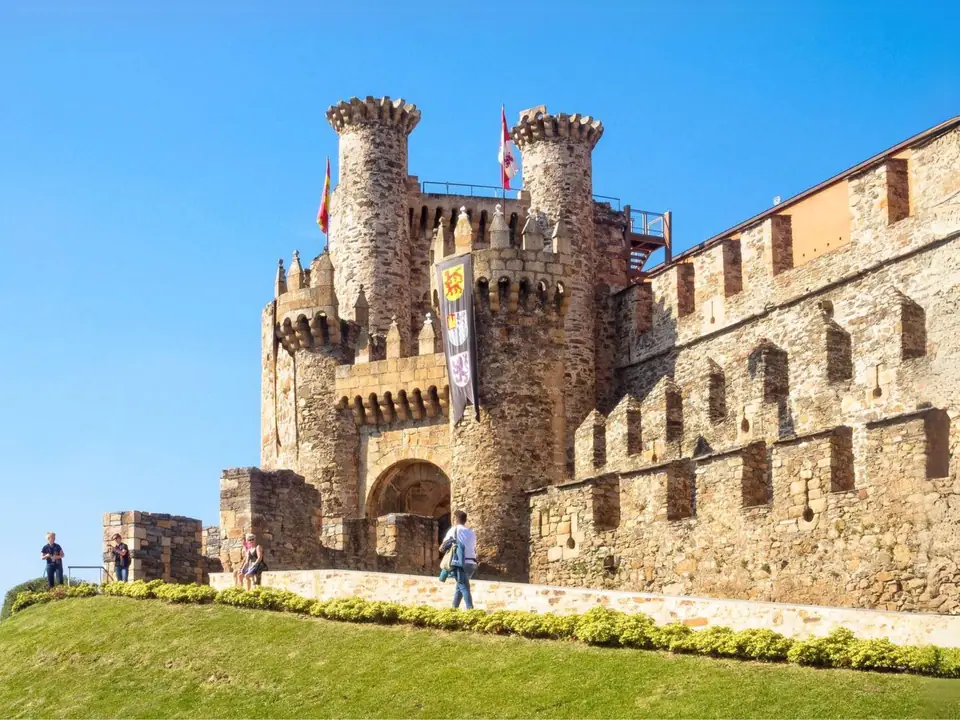 Het kasteel van de tempeliers in Ponferrada.