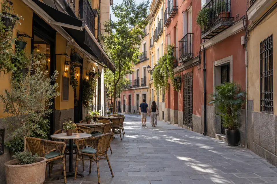 Een terras in La Latina