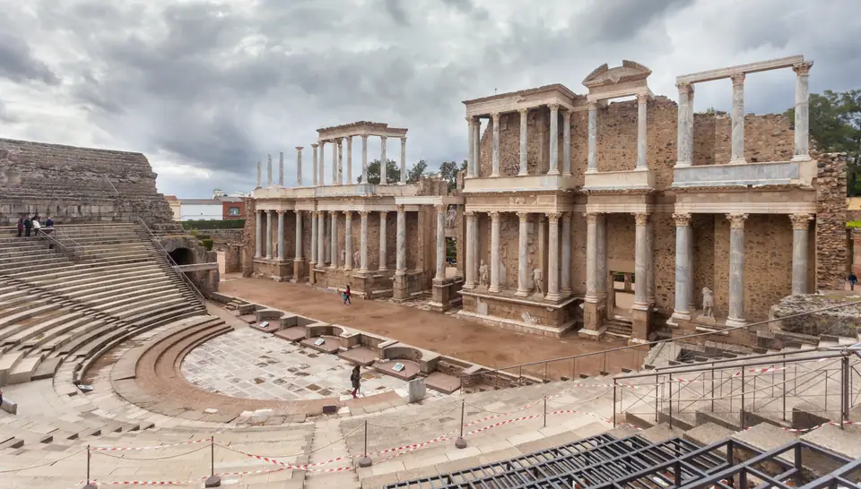 Het Romeinse theater van Mérida.