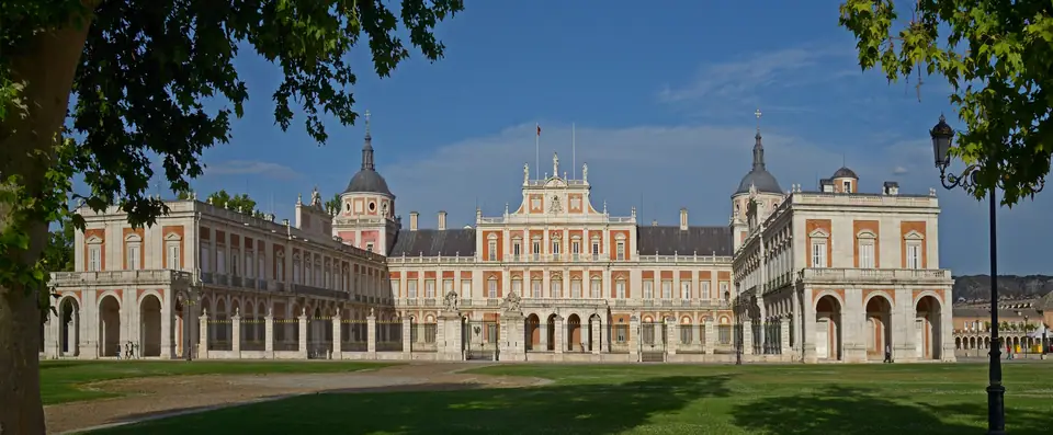 Het koninklijk paleis van Aranjuez.