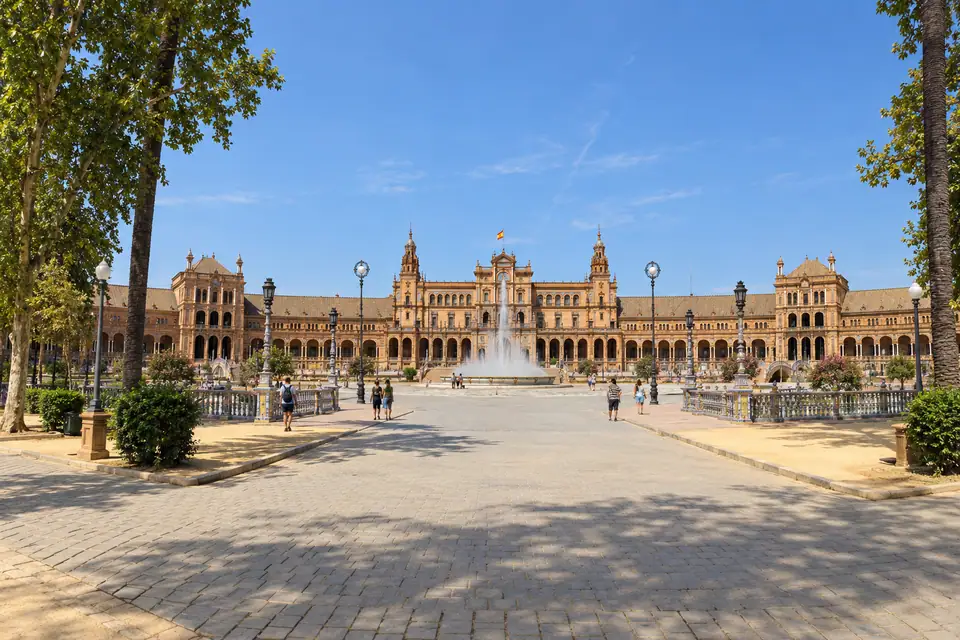 De gevels van Plaza de España