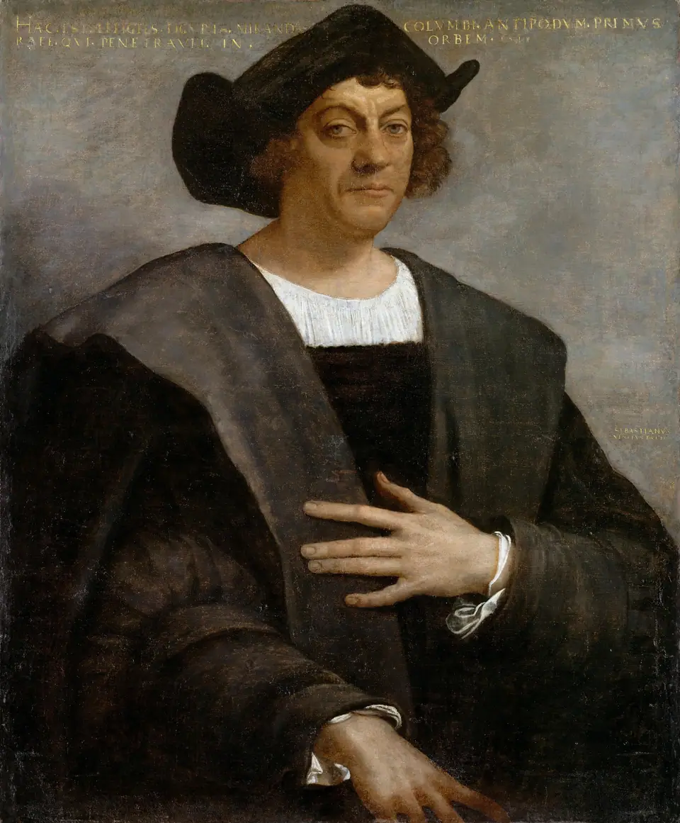 Portret van een man die als Christoffel Columbus wordt aangeduid; de identificatie is onzeker.