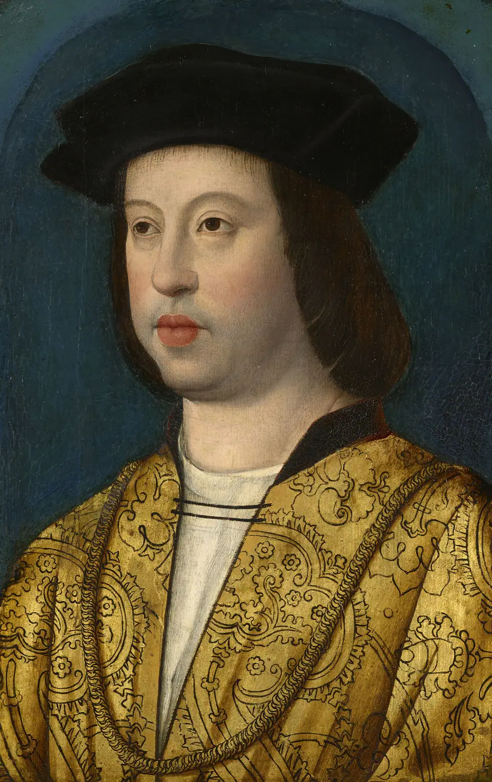 Koning Ferdinand II van Aragón. Portret uit de Spaanse school, circa 1470–1520.