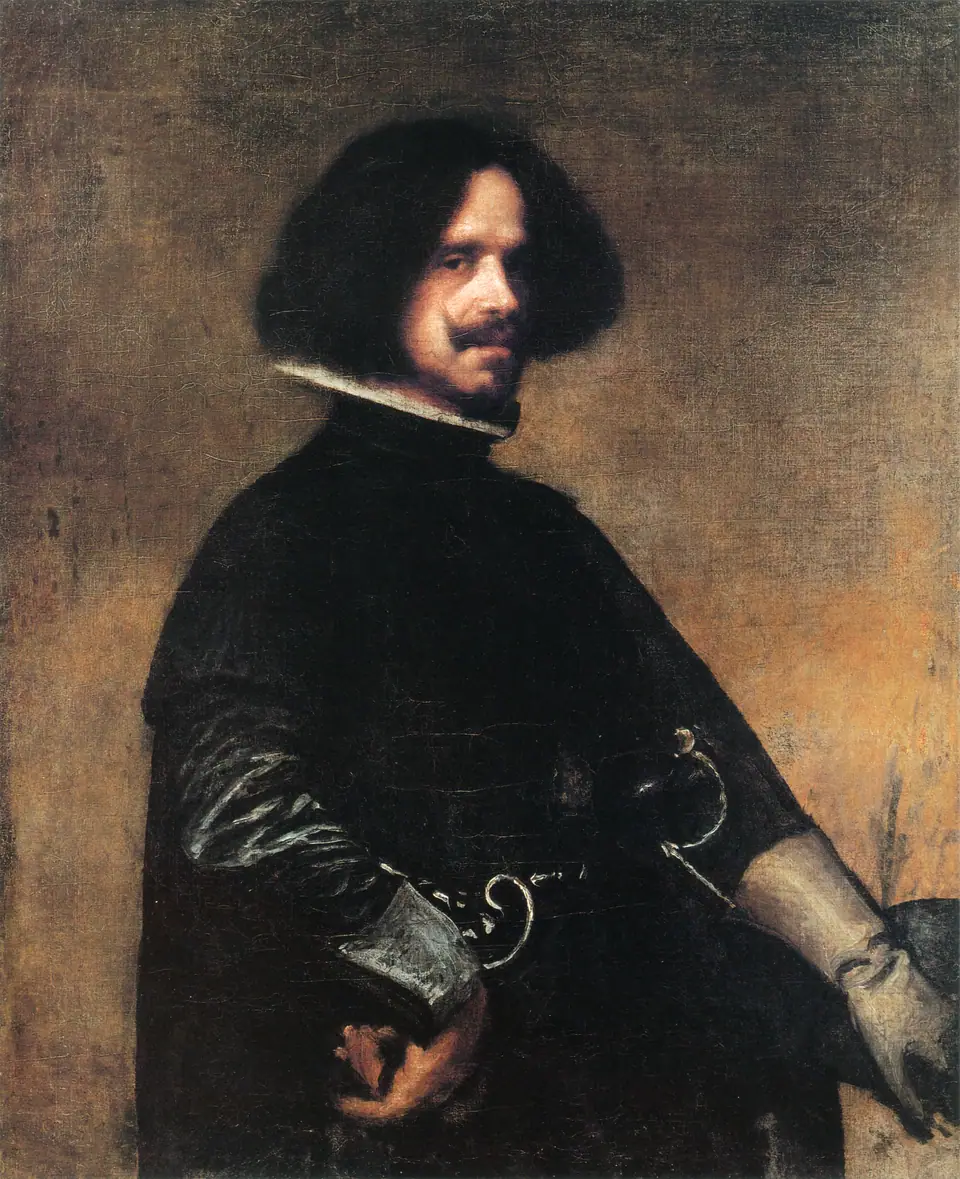 Zelfportret van Diego Velázquez. Reproductie van een schilderij.